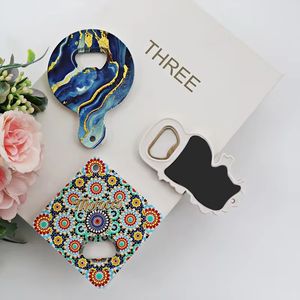 Imán de melamina para nevera, <span class=keywords><strong>abridor</strong></span> de botellas duradero, recuerdo de viaje con forma de plato, personalizado, OEM, venta al por mayor de fábrica - Product Image 1