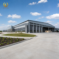 Entrepôt préfabriqué en structure légère d'acier, charpente portique galvanisée à chaud, bâtiment agricole pour usage industriel