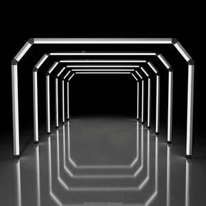 베스트 셀링 고광량 터널 조명 LED 기하학적 세차 터널 라이트 차량 디테일링 아치형 조명 - Product Image 5