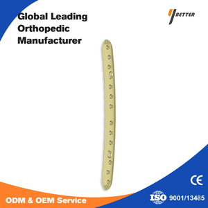 Implantes Médicos de <span class=keywords><strong>Ortopedia</strong></span>, Espaciado de Orificios de 18 mm, Implante Ortopédico de Titanio, Placa de Bloqueo de Fémur de Titanio y Acero Inoxidable - Product Image 1