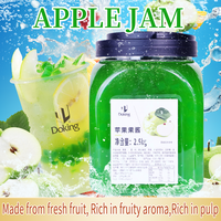 Pabrik Doking Grosir 2.5kg Selai Apel Hijau Bahan Minuman Teh Susu Selai Buah Bersertifikat HALAL HACCP