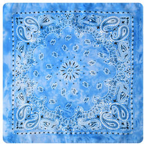 Fasce per capelli hip-hop multicolori 100% poliestere all'ingrosso, fazzoletti tie-dye per street dance, bandane quadrate con girasoli e faggiole - Product Image 2