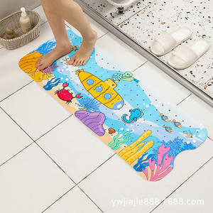 Alfombrilla de Bañera Antideslizante de PVC con Diseño de Tortuga Marina, Apta para Niños, con Ventosas Seguras <span class=keywords><strong>y</strong></span> Orificios de Drenaje para Diversas Edades - Product Image 4