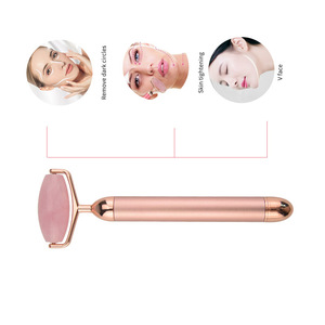 Électrique vibrant rose quartz <span class=keywords><strong>jade</strong></span> <span class=keywords><strong>rouleau</strong></span> pour le visage - Product Image 6