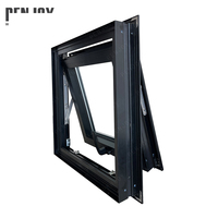 Ventana de Aluminio Moderna con Apertura Exterior, Aislamiento Térmico, Doble Acristalamiento, Vidrio Templado, Diseño Resistente al Viento para Villa en Nueva Zelanda