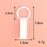 Vente Chaude : Poupée en peluche DIY légère, porte-clés durable en polyester, étiquette de bagage, cordon de clé