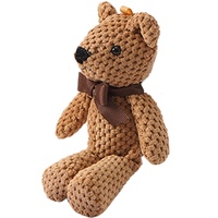 Porte-clés en peluche ours mignon en gros, pendentif de sac doux, logo personnalisé, jouet pour enfants, décoration, cadeau, porte-clés en peluche ours