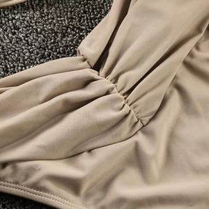 Bikinis sexys personalizados para mujer, conjunto de 2 piezas con volantes pequeños, traje de baño con estampado de leopardo y cuadros, ropa de playa, conjunto de bikini con tiras. - Product Image 5