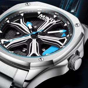 Reloj de Cuarzo para Hombre Mark Fairwhale FW-5060, Diseño de Lujo, Esfera Giratoria Creativa, Correa de Acero Inoxidable, Estilo Casual - Product Image 4