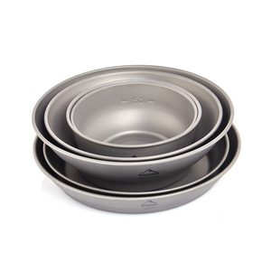 Ensemble de bols et d'assiettes de camping en titane Widesea, légers et portables, vaisselle de plein air pour la randonnée et le trekking - Product Image 3