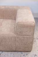 Canapé modulaire Cloud Sofa, emballé sous vide, convertible en lit, pour chambre et bureau, compressé sous vide, en tissu bouclé crème