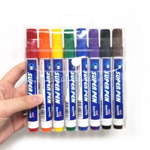 Juego de 8 Marcadores de Pizarra Blanca al por Mayor de Fábrica, Rotuladores de Colores Borrables para Pizarra de Aula - Product Image 1