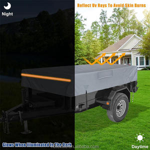 <span class=keywords><strong>Bâche</strong></span> de protection robuste 5*10 600Dtex en Oxford enduit PVC, imperméable, coupe-vent et ignifuge pour <span class=keywords><strong>remorque</strong></span> à benne basculante et utilitaire - Product Image 6