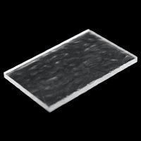 Panneaux acryliques texturés personnalisés avec motif ondulé transparent en relief pour la décoration intérieure