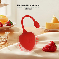 Astartoy Aardbei Vorm Fruit Vibrators Groothandel Vibrerende Slipje Ei Massager Afstandsbediening Seksspeeltje Groente Vibrators