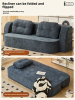 Canapé-lit en tissu chenille doux de qualité supérieure, fauteuil inclinable multifonctionnel, pliable, gain de place, meubles élégants pour la maison