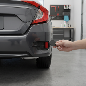 PARCAWORLD for Honda Civic FC5 2016-2017 Rear Towing <b>Hook</b> Cover 71506-TEX-Y00-HON07CI111 <b>Car</b> Cover - Product Image 3