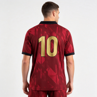 Maillot de football léger en polyester, anti-odeur, séchage rapide, évacuation de l'humidité, coupe athlétique ergonomique pour le jour du match