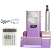 Taladro de Uñas Recargable de 45000 RPM con Acabado de Revestimiento en Aerosol Premium, Portátil, Inalámbrico, Color Personalizado, Fabricante OEM