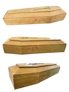 Ataúd Ecológico Biodegradable Premium para Adultos, de Madera Sólida Europea, Personalizable para Entierro Digno y <span class=keywords><strong>Despedida</strong></span> Ternera de un Ser Querido - Product Image 1