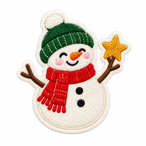 Patchs brodés en gros pour chemises, patchs brodés de Noël personnalisés avec logo lettre, thermocollants - Product Image 3