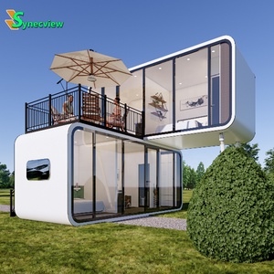 Detachable <strong>Luxury</strong> Model 40ft 20ft 2 Story Pod <strong>House</strong> Guatemala Prefab Combination 3 Bedroom 2 Bath Apple Cabin with Kitchen - Product Image 4