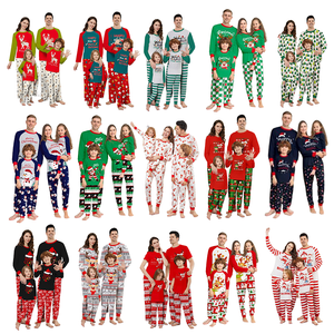 Peperkoek Man Kerst Gebreide Familie Bijpassende Set Lange Mouwen Polyester Katoenmix Nachtkleding Casual Home Fashion Pyjama - Product Image 3