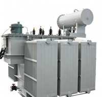 Transformateur de distribution de puissance triphasé immergé dans l'huile 4000 kVA avec OLTC, 9000/10000 V, ONAN, à faible perte, avec enroulement en cuivre scellé