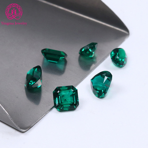 Hotselling vòng trái tim lê hình bầu dục kéo dài đệm cắt phòng thí nghiệm phát triển xanh ngọc lục bảo kích thước khác nhau màu xanh lá cây phòng thí nghiệm Zambia ngọc lục bảo cho đồ trang sức - Product Image 3