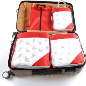 Ensemble de cubes de rangement de voyage personnalisables avec logo, en polyester, design portable, idéal pour cadeaux d'entreprise - Product Image 2