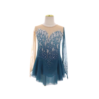 Robe de justaucorps pour filles, patinage artistique, roller, danse, ballet, costume de danse pour compétition de patinage artistique, strass
