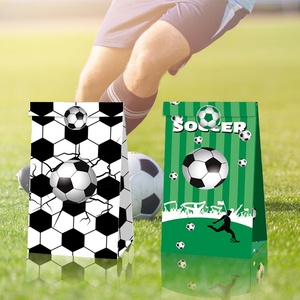 Bolsas <span class=keywords><strong>de</strong></span> Papel Kraft Personalizadas para Eventos Deportivos, Paquete <span class=keywords><strong>de</strong></span> 12 Bolsas <span class=keywords><strong>de</strong></span> Dulces <span class=keywords><strong>de</strong></span> Fútbol con Adhesivos - Product Image 4