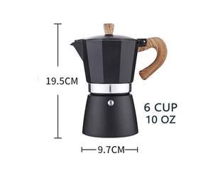 Bình pha cà phê Moka bằng nhôm Ý di động 150ml, <span class=keywords><strong>3</strong></span> tách, dùng trên bếp, máy pha cà phê <span class=keywords><strong>Espresso</strong></span>, máy pha cà phê kiểu Percolator, máy pha cà phê <span class=keywords><strong>Espresso</strong></span> bằng kim loại - Product Image 4