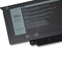 بطاريات لابتوب 52 واط/ساعة متوافقة مع ديل لاتيتيود 7310/7410/JHT2H/X825P/4V5X2 7.7 فولت