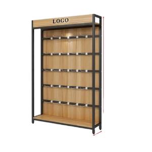 금속 목재 디스플레이 선반 슈퍼마켓 선반 후크 디스플레이 캐비닛 - Product Image 5