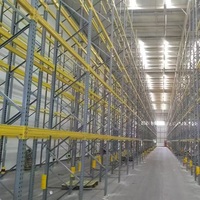 Système de rayonnage à palettes robuste à double profondeur avec étiquettes de localisation à code-barres, rayonnage d'entrepôt, directement de l'usine