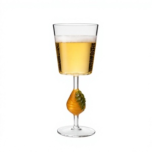 Verres à cocktail transparents en borosilicate faits à la main de 250 ml, sans plomb, coupe Martini, verres à Margarita, verrerie de bar réutilisable en gros - Product Image 2
