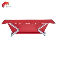 Auvent rétractable à bras pliable, cassette, acrylique, télécommande, protection UV, extérieur, jardin, patio, balcon, événement commercial, usine