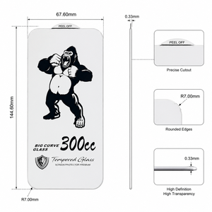 Pellicola Protettiva per Telefono con Motivo Gorilla 300CC, Vetro Temperato <span class=keywords><strong>Anti</strong></span>-Impronta e Antiurto per Nokia C32 - Product Image 3
