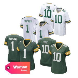 Hochwertige Damen-Trikots Green Bay 10 LOVE 1 Parsons American Football Trikot Individualisierte Trikots mit Logo - Product Image 1
