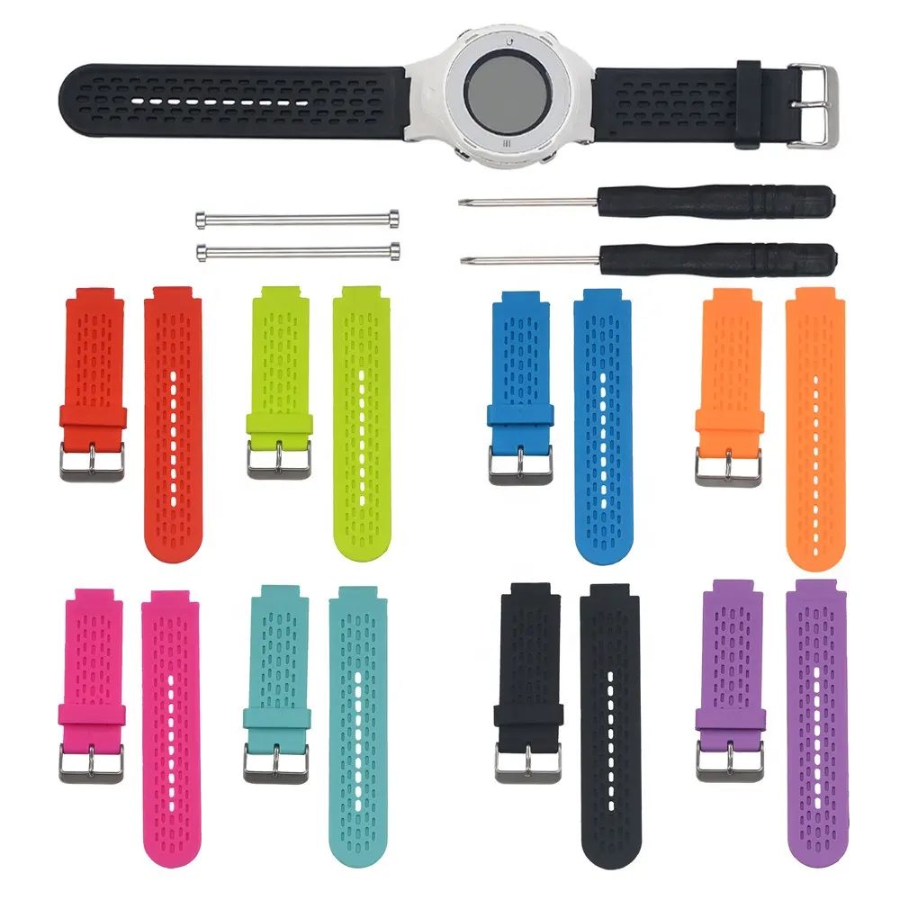 Silicone Watch Strap for Smartwatch Forerunner 25 GPS Model Big