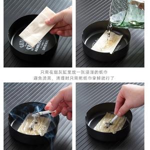 Diseño anticaída a la moda, tallado de animales, moda para el hogar, oficina, regalo personalizado para <span class=keywords><strong>novio</strong></span>, Cenicero de Metal nórdico de aniversario - Product Image 3