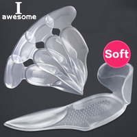 Semelles intérieures en gel de silicone professionnelles pour talons hauts, soutien de la voûte plantaire, prévention des pieds plats