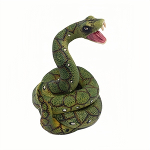 Estatua de simulación de PVC sólido al por mayor, modelo <span class=keywords><strong>Python</strong></span>, serpiente, Cobra, figuritas de animales, juguetes dirigidos a animales y colección de dinosaurios - Product Image 5
