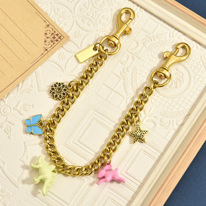 Cadena decorativa vintage dorada <span class=keywords><strong>para</strong></span> bolso y extensor <span class=keywords><strong>de</strong></span> correa, llavero decorativo versátil <span class=keywords><strong>para</strong></span> bolso - Product Image 3