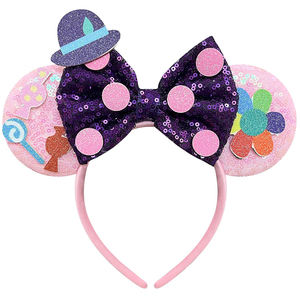 All'ingrosso moda fiocco con paillettes orecchie di topo fascia cartone animato <span class=keywords><strong>Minnie</strong></span> e topolino Glitter orecchie HB487 - Product Image 6