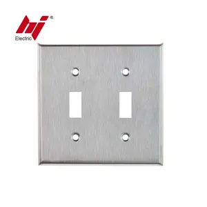 4 Gang Toggle Wall Switch Stainless Steel Wall Plate With UL Listed