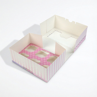 Caja de Papel Biodegradable SENCAI de Grado Alimenticio para Empacar Galletas y Pasteles
