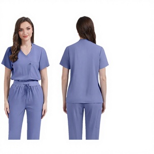 Conjuntos de Uniformes Médicos Personalizables y Cómodos para Enfermeras, Diseño Moderno, Tejido de Punto con Spandex, Ropa Médica Fabricada en Fábrica OEM 2026 - Product Image 3