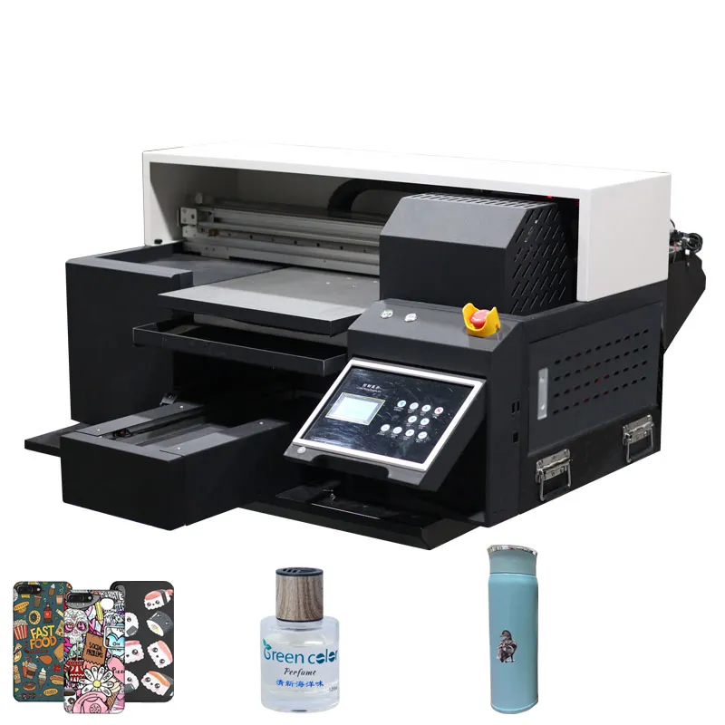 Factory price XP600 UV printer Digital UV Flatbed 3D Printer for logo label sticker,Metal and Aluminum and glass printing